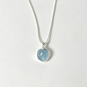 Blue Crystal Pendant Necklace