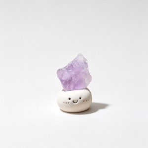 Cute Smiley Base Natural Crystal Mini Desktop Ornament