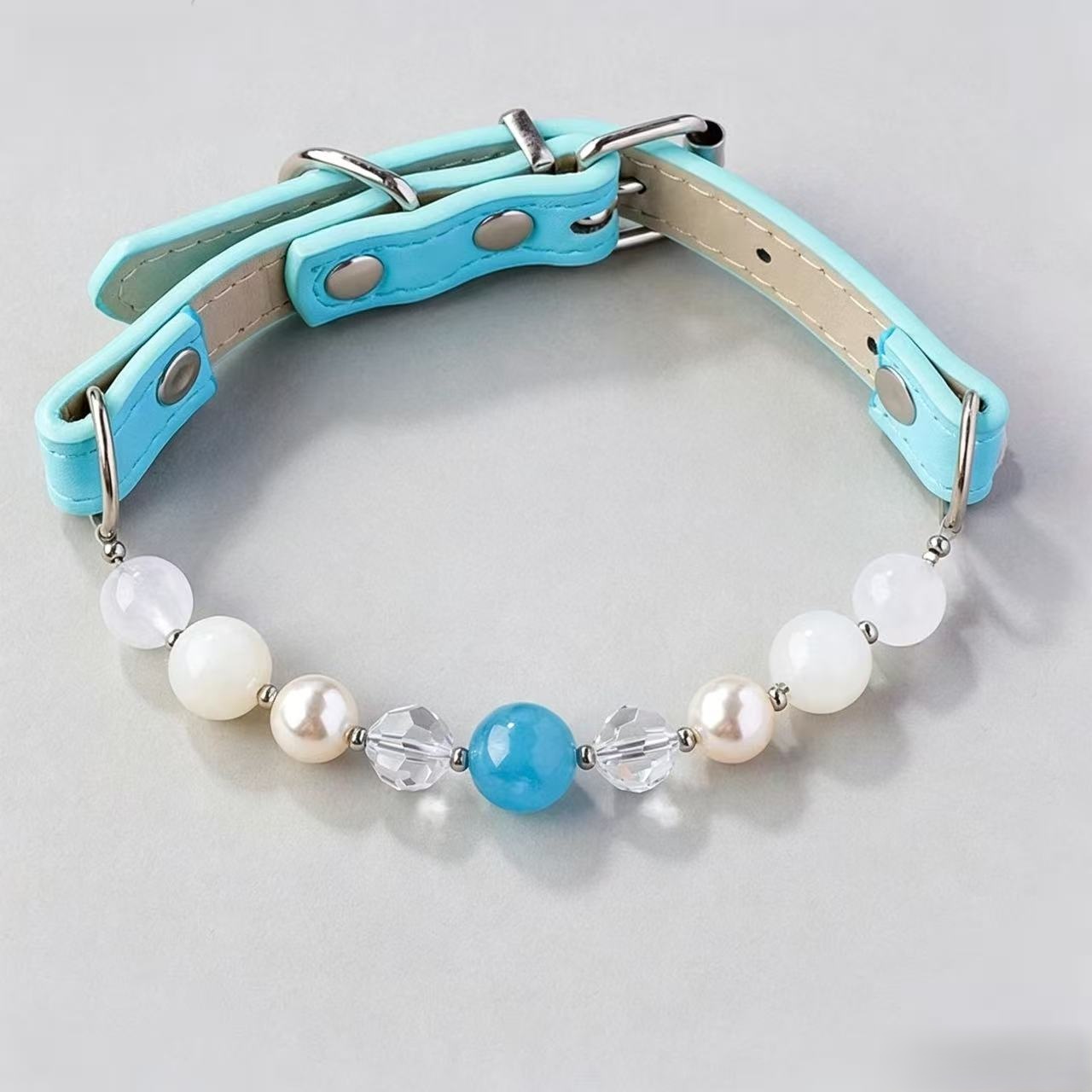 Handmade Natural Crystal Pet Collar - Image 5