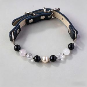 Handmade Natural Crystal Pet Collar